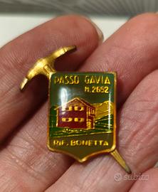 Spilla/distintivo Passo Gavia e Rifugio Bonetta