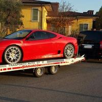 Rimorchio trasporto auto sportive alluminio 5x2.10