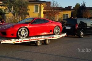 Rimorchio trasporto auto sportive alluminio 5x2.10