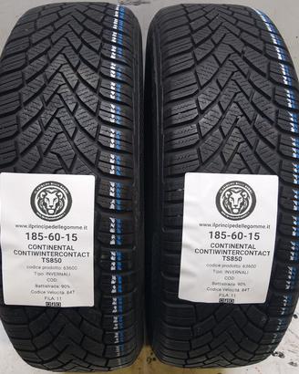 2 GOMME 185 60 15 CONTINENTAL A63600
