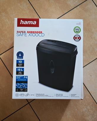 Distruggidocumenti Hama Safe X100CD - Come Nuovo