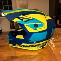 casco integrale da bambino per moto/motocross xs
