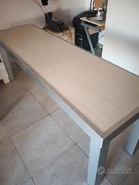 Scrivania 2 METRI x 59 TUMIDEI ALLUMINIO