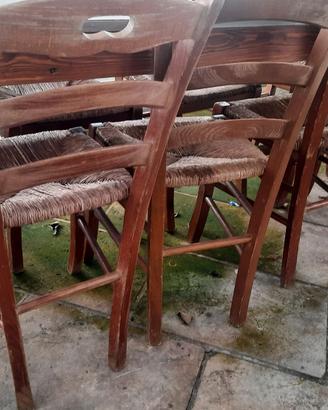Sedie in legno