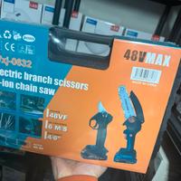 Kit forbici e motosega doppia batteria 48v