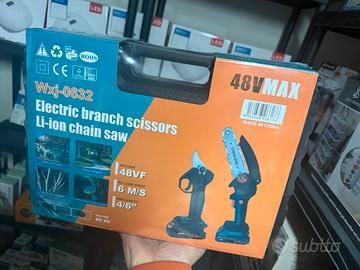 Kit forbici e motosega doppia batteria 48v