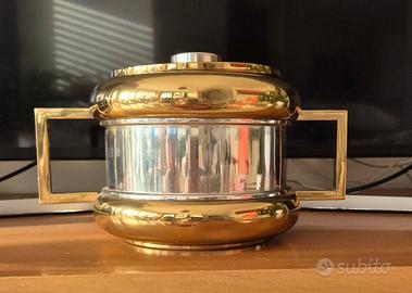secchiello ghiaccio argento 800 e metallo dorato