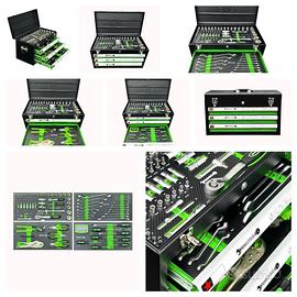 CASSETTA PORTAUTENSILI METALLICA DA 143 PEZZI - FI