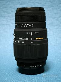 Obiettivo Sigma 70-300 mm per Pentax K LEGGI BENE