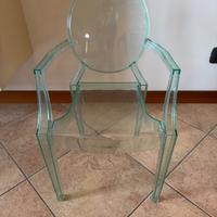 Sedia Kartell modello Loulou Ghost da bambino