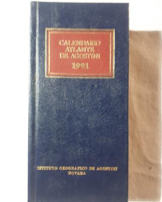 piccolo calendario Atlante De Agostini 1991