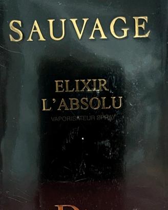 profumo SAUVAGE ELIXIR L'ABSOLU DIOR edp 100ml 