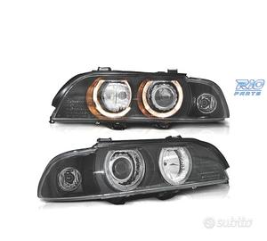 FARI BMW E39 95-00 XENON ANGEL EYES FONDO NERO