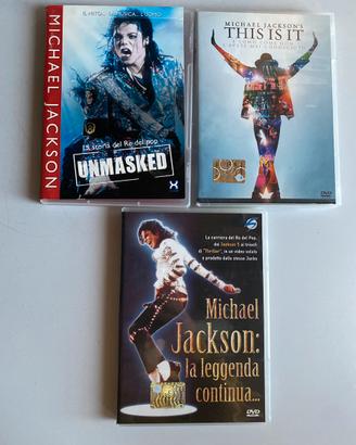 Lotto 3 DVD originali Michael Jackson