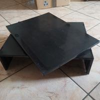 porta tv orientabile nero 