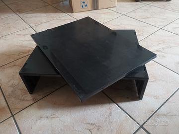 porta tv orientabile nero 