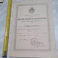 attestato croce d'argento per anzianità brigadiere