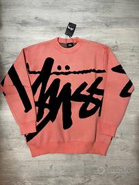 Maglione Stüssy Big Logo Knit - Rosa/Corallo