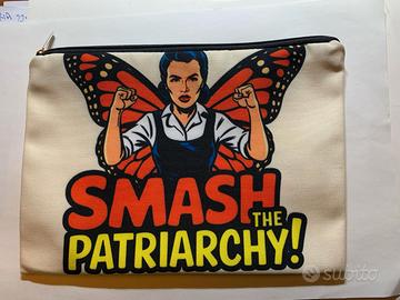 Astuccio beauty case pochette Smash the Patriarchy