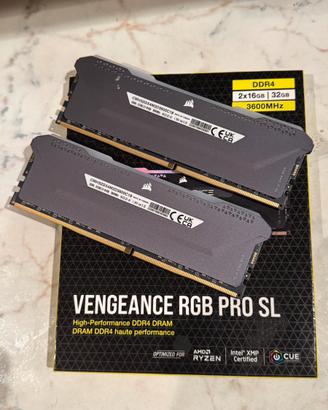 RAM Corsair Vengeance RGB PRO SL 32GB 3600Mhz CL18