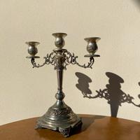 Candelabro placato argento