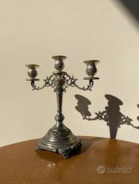 Candelabro placato argento