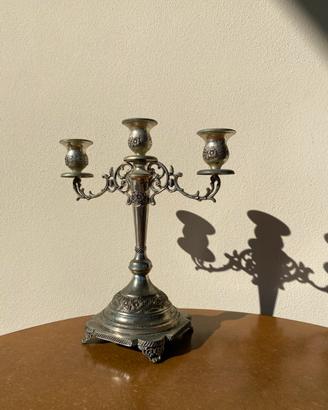 Candelabro placato argento