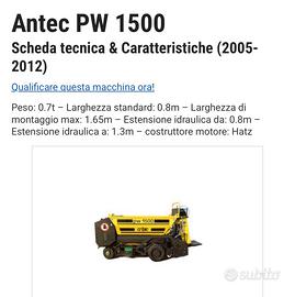 Minifinitrice per asfalto