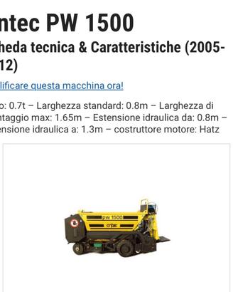 Minifinitrice per asfalto