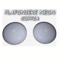 Coppia di plafoniere neon 