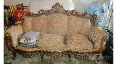 divano stile barocco 