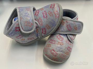 Chicco, Pantofola Tolom nr 23 grigio con glitter