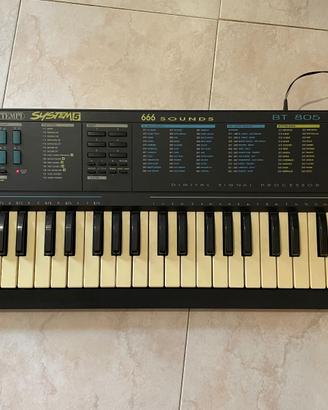 Tastiera pianola vintage Bontempi System 5 BT805