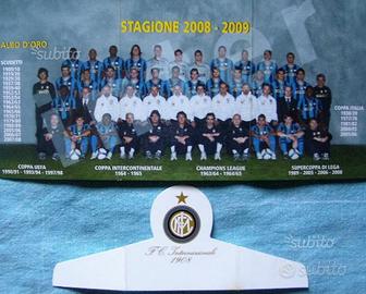 Cartoncino rosa inter 2008/09 autografato