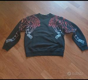 Felpa Iuter con tigri ricamate - M