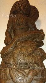 Pezzo unico Dea Sarasvati portafortuna indiano