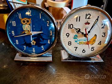 Coppia Sveglie Vintage animate 