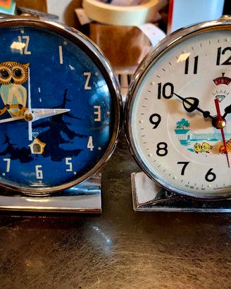 Coppia Sveglie Vintage animate 