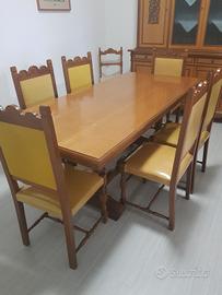 Tavolo classico da pranzo con sedie incluse