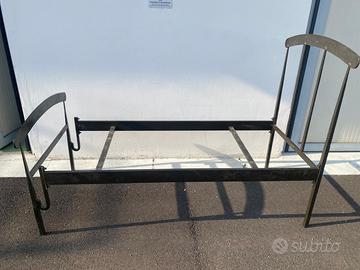 Letto singolo in ferro battuto Dante Negro