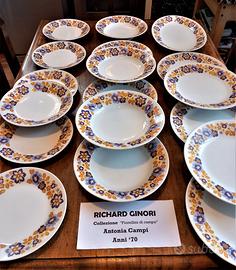 RICHARD GINORI "Antonia Campi" set piatti anni '70