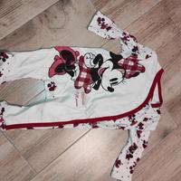 Tutina unita in cotone Disney Minnie 0/3 mesi