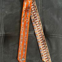 Foulard Hermes Arancio 100% seta