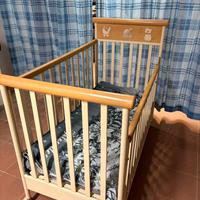 lettino bambino con cassettone e bagnetto