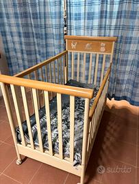 lettino bambino con cassettone e bagnetto