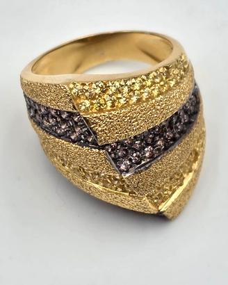 FASCIONE ORO BRILLANTI GIALLI E BRUNI