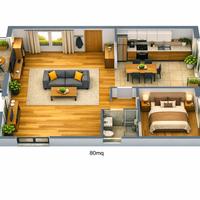 Ampio bilocale di 80mq disponibile