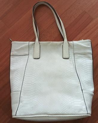 Borsa GUESS semi nuova - Bianco - H:36 × L:37