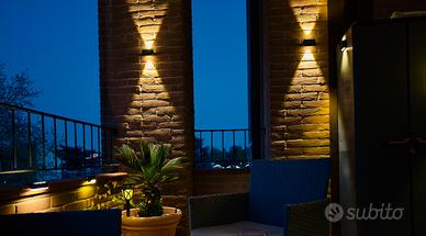 2 faretti a luce solare