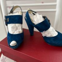 Sandalo camoscio Laura Mannini